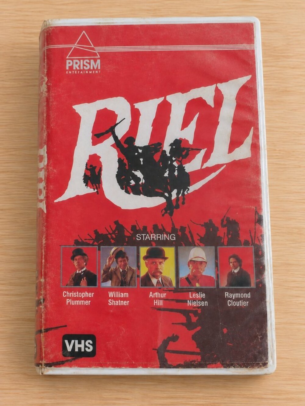 RIEL VHS William Shatner Christopher Plummer Leslie Nielsen Vintage Canadian